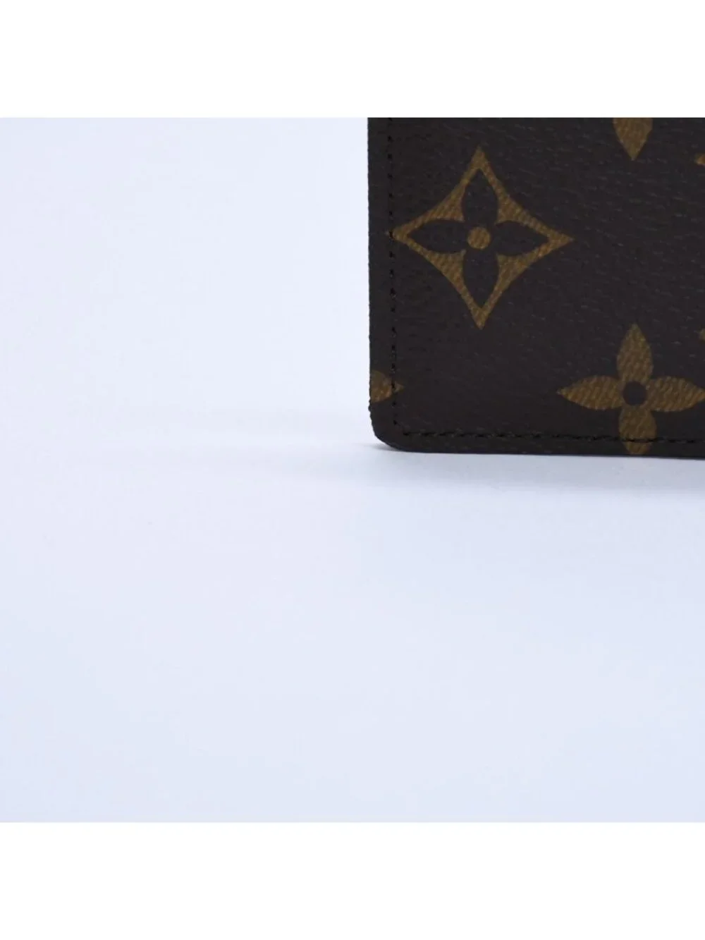 Louis Vuitton Porte Cartes Simple Card Case Monogram Canvas Brown